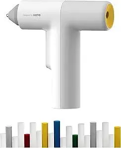 HOTO Easyflow Cordless Hot Glue Gun, Auto Dispensing Glue Gun with 40 Glue Sticks, 30s Fast Preheating, 3000mAh, Anti-Scald & Anti-Drip, Wireless/Wired, Ideal for DIY/Kids Crafts & Home Repairs