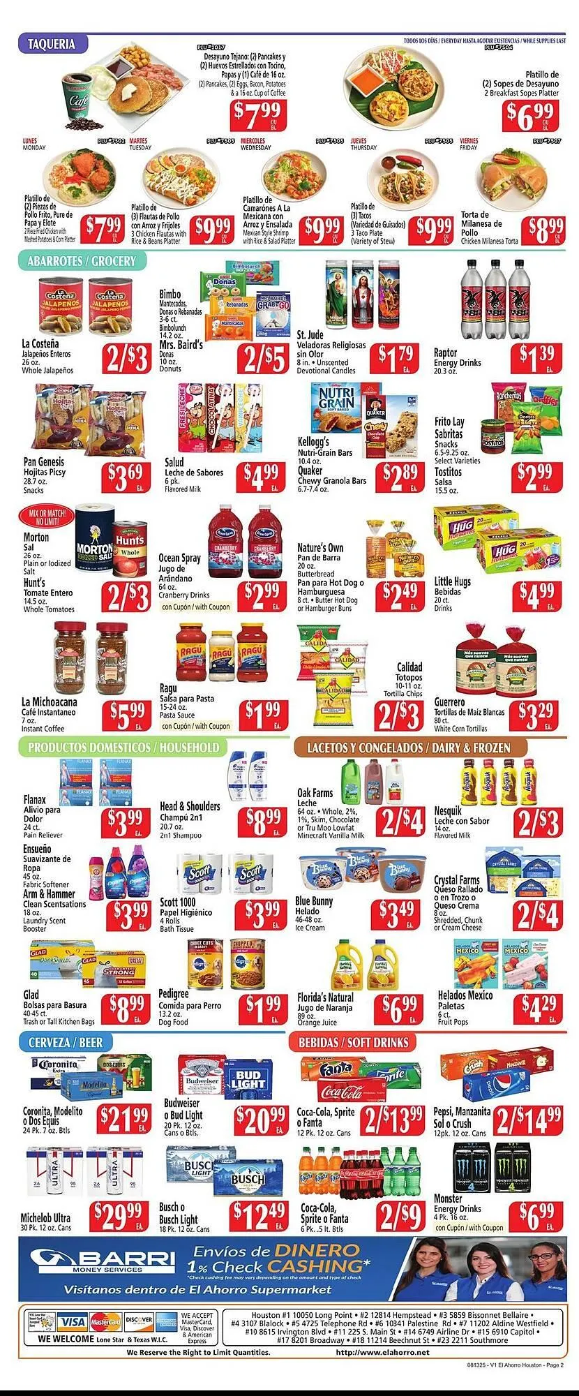 Weekly ad El Ahorro Weekly Ad from August 13 to August 19 2025 - Page 2