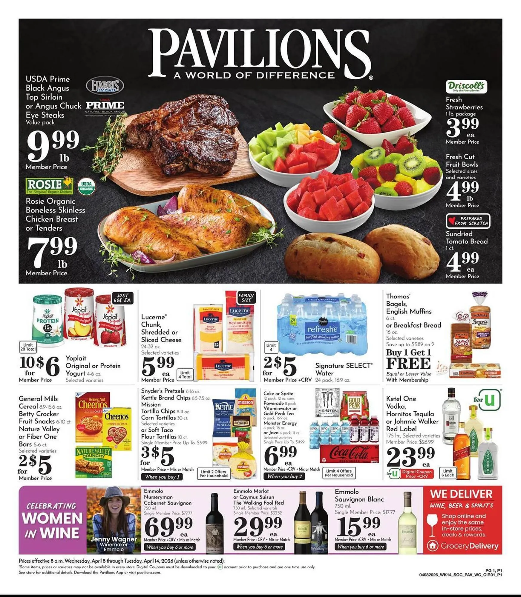 Weekly ad Pavilions weekly ad from April 8 to April 14 2026 - Page 1
