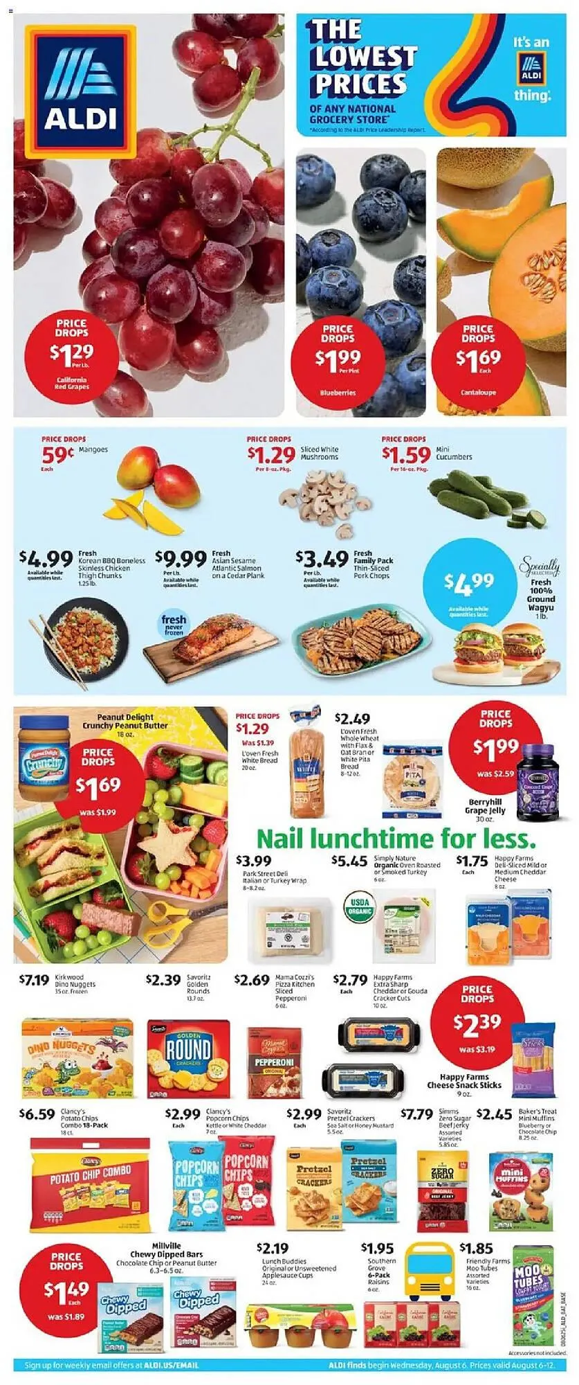 Weekly ad Aldi Weekly Ad from August 6 to August 13 2025 - Page 1