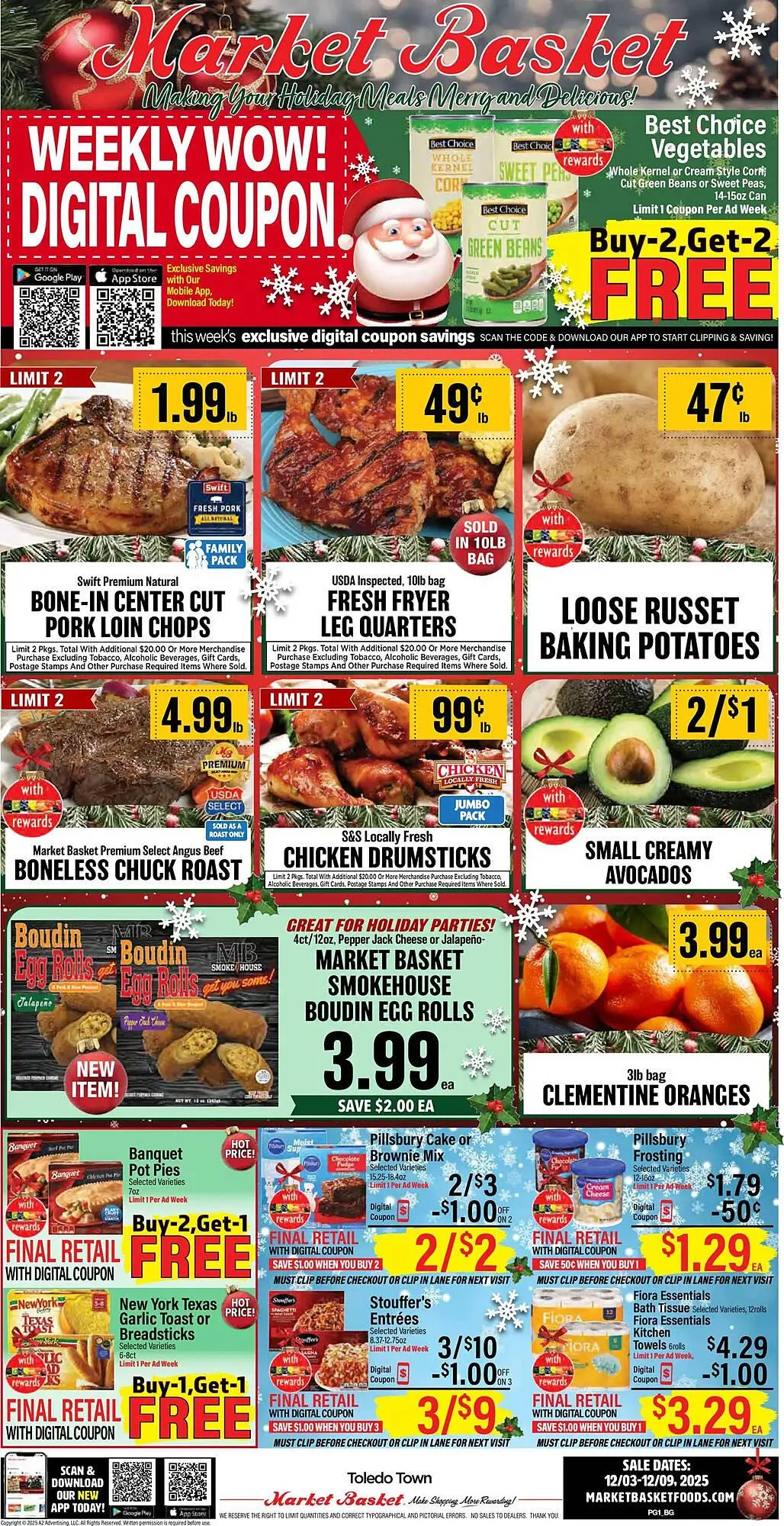 Weekly ad Market Basket weekly ad from December 3 to December 9 2025 - Page 1