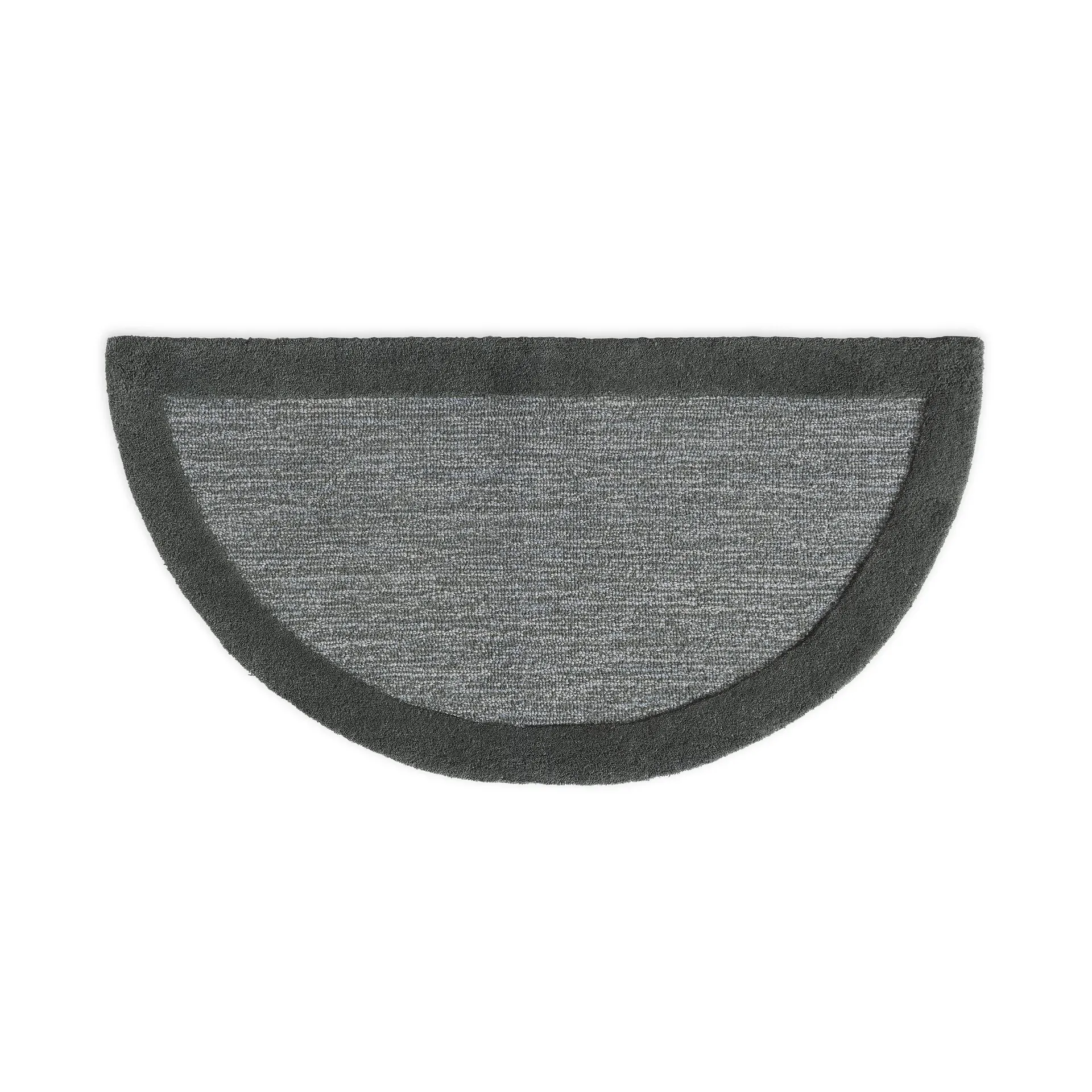 Madrid Banded Half-Round Hearth Rug, 2' x 4'