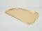 Large Gold Anodized Aluminum Tray by Kaymet, 1950s