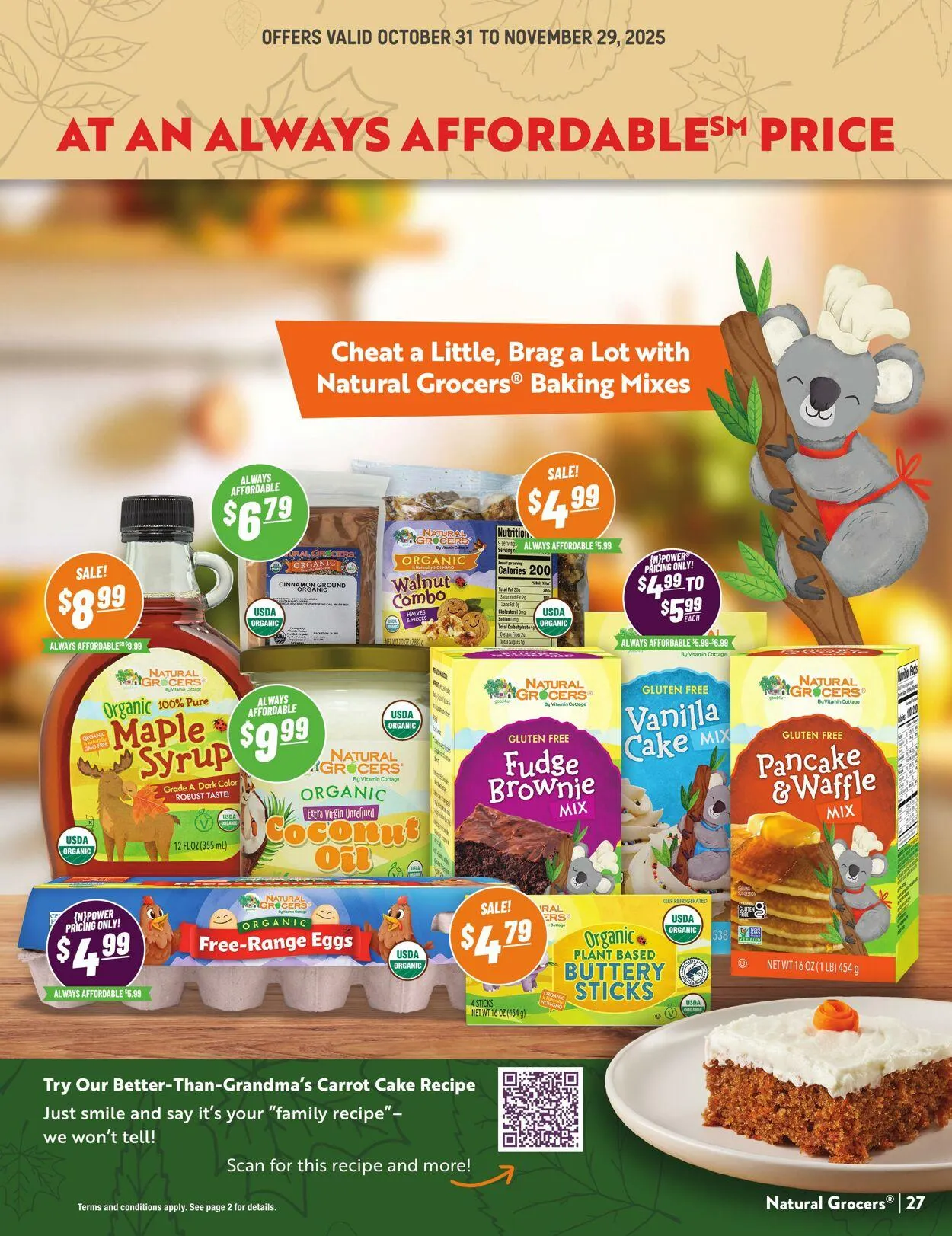 Weekly ad Natural Grocers from October 23 to November 3 2025 - Page 27