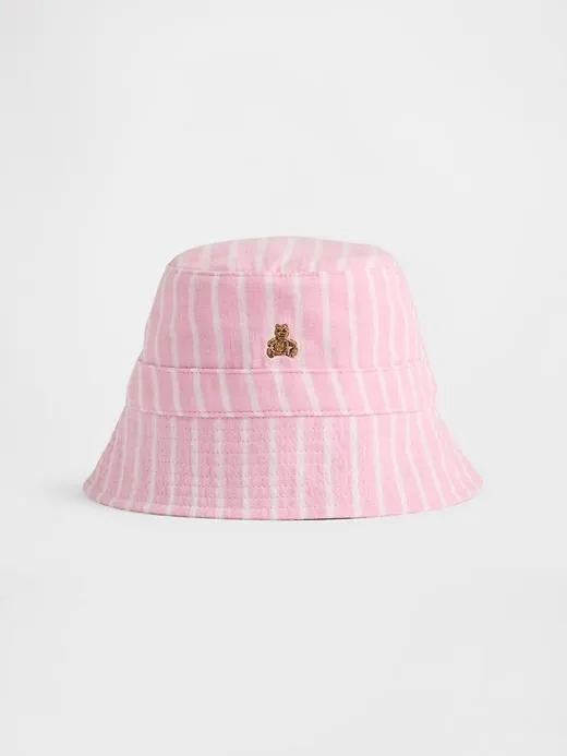 Baby Cotton Gauze Stripe Bucket Hat
