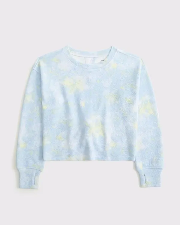 ypb textured crew sweatshirt