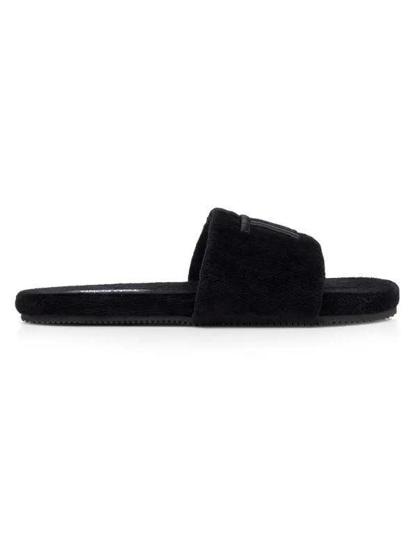 Towelling Velvet Slippers