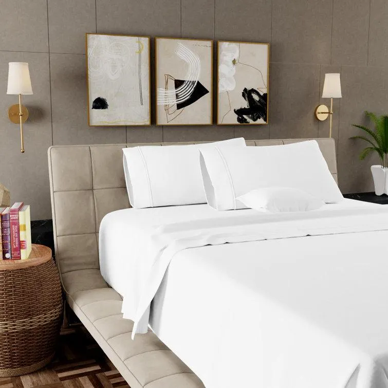 1000TC Ultra-Soft & Silky Luxury Egyptian Cotton Sheet Set