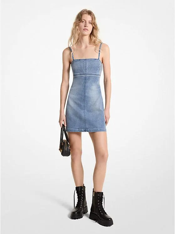 Stretch Denim Mini Dress