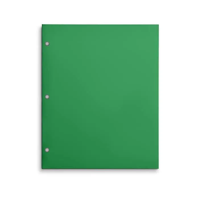 Staples 3-Hole Punched 4-Pocket Paper Presentation Folder,