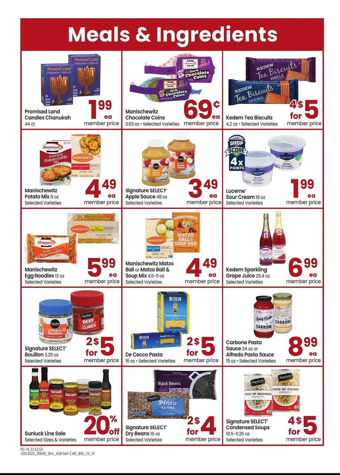 Weekly promotion Albertsons weekly ad spanning from December 1 to December 28 2025 - Page 14 for Catalogue 365