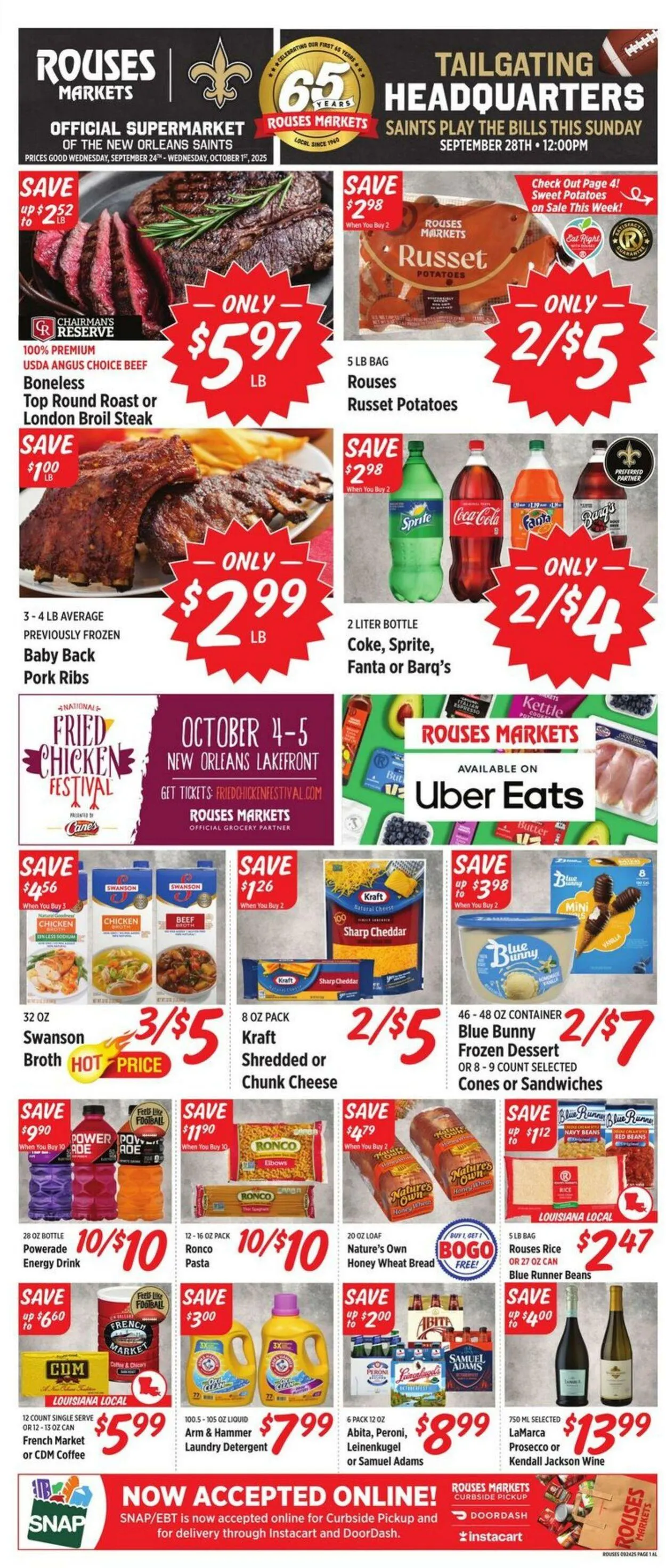 Weekly ad Rouses Current weekly ad from September 24 to October 1 2025 - Page 1