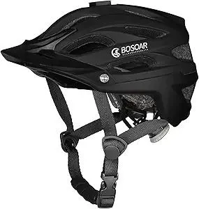 Mountain Bike Helmet,Adult Cycling Helmet with Camera Mount and Detachable Visor for Men Women Youth,Suggested Fit 55-61 Cm