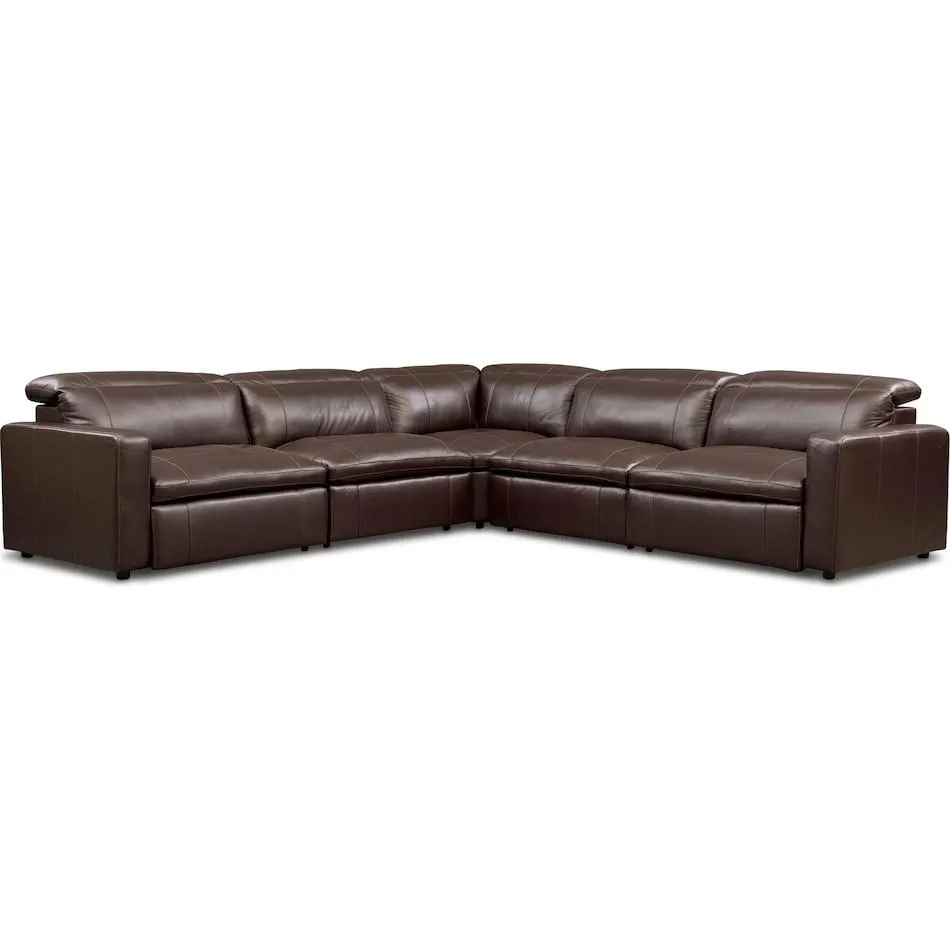 Happy Dual-Power Reclining Sectional with 3 Reclining Seats