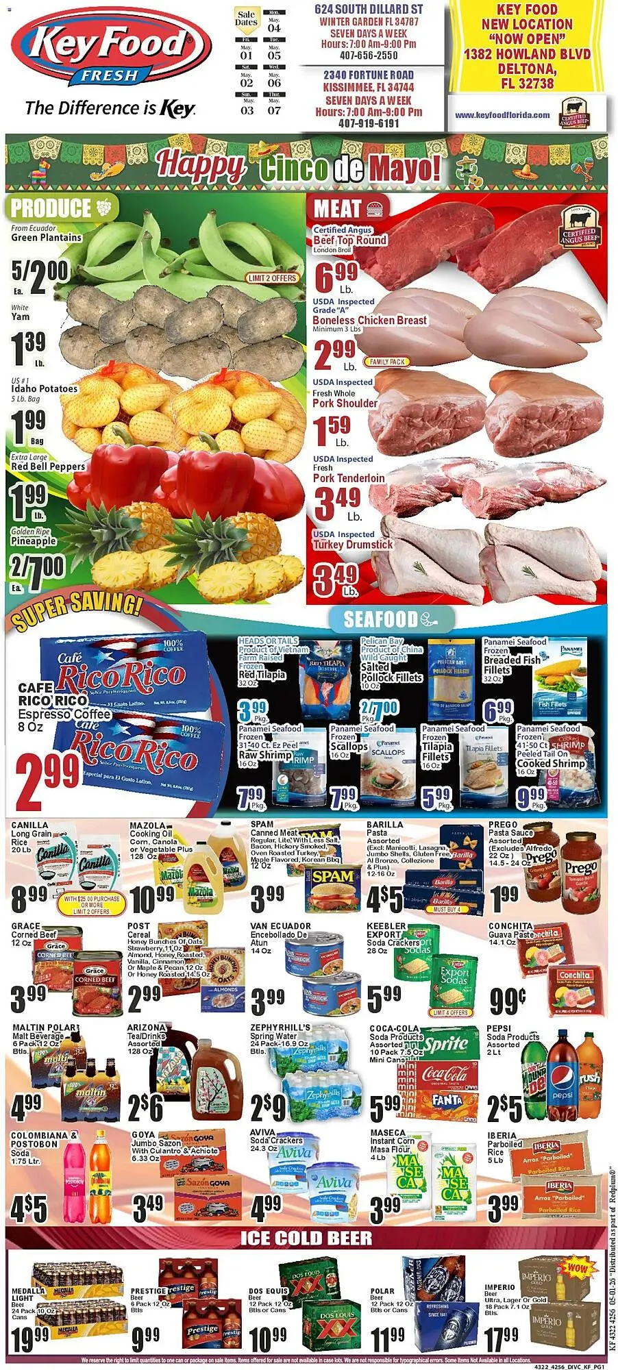 Weekly promotion Key Food circular spanning from May 1 to May 7 2026 - Page 1 for Catalogue 365