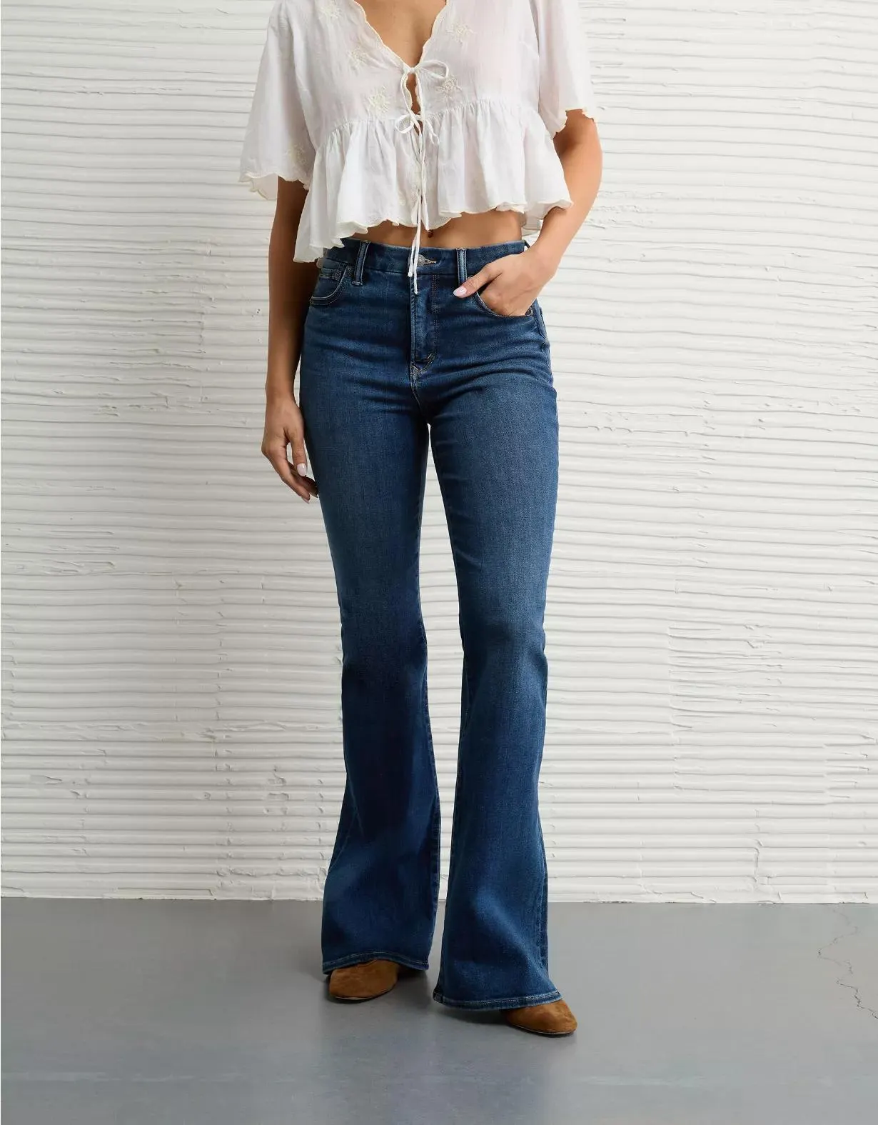 AE Luxe Super High-Waisted Flare Jean