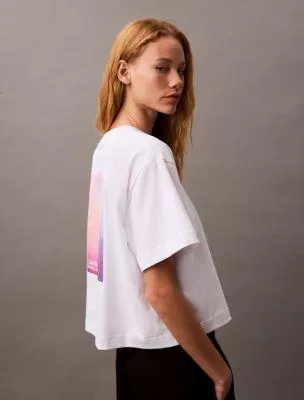 Gradient Graphic Relaxed T-Shirt