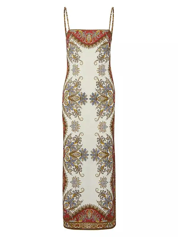 Petra Printed Slip Dress