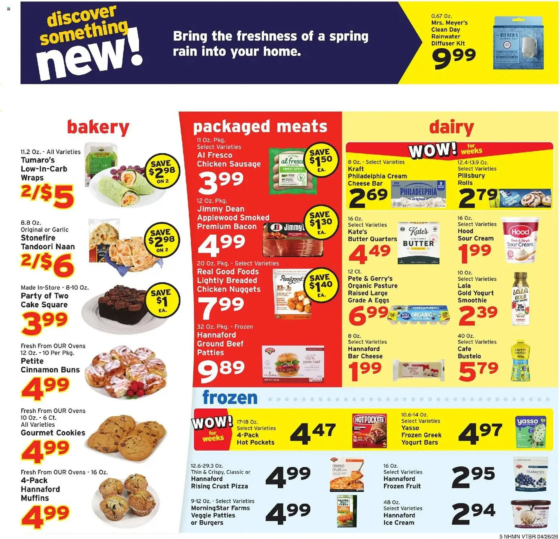 Weekly promotion Hannaford flyer spanning from April 26 to May 3 2026 - Page 5 for Catalogue 365