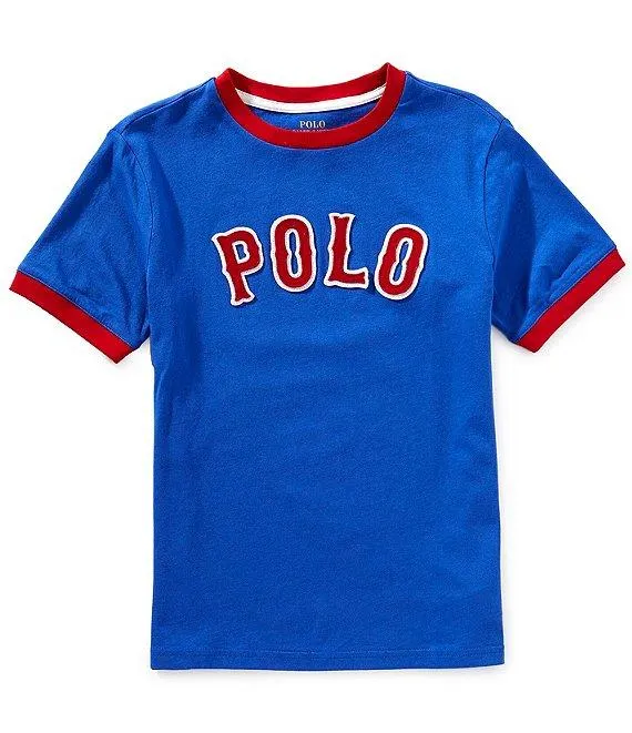 Big Boys Short-Sleeve Baseball-Logo Jersey T-Shirt