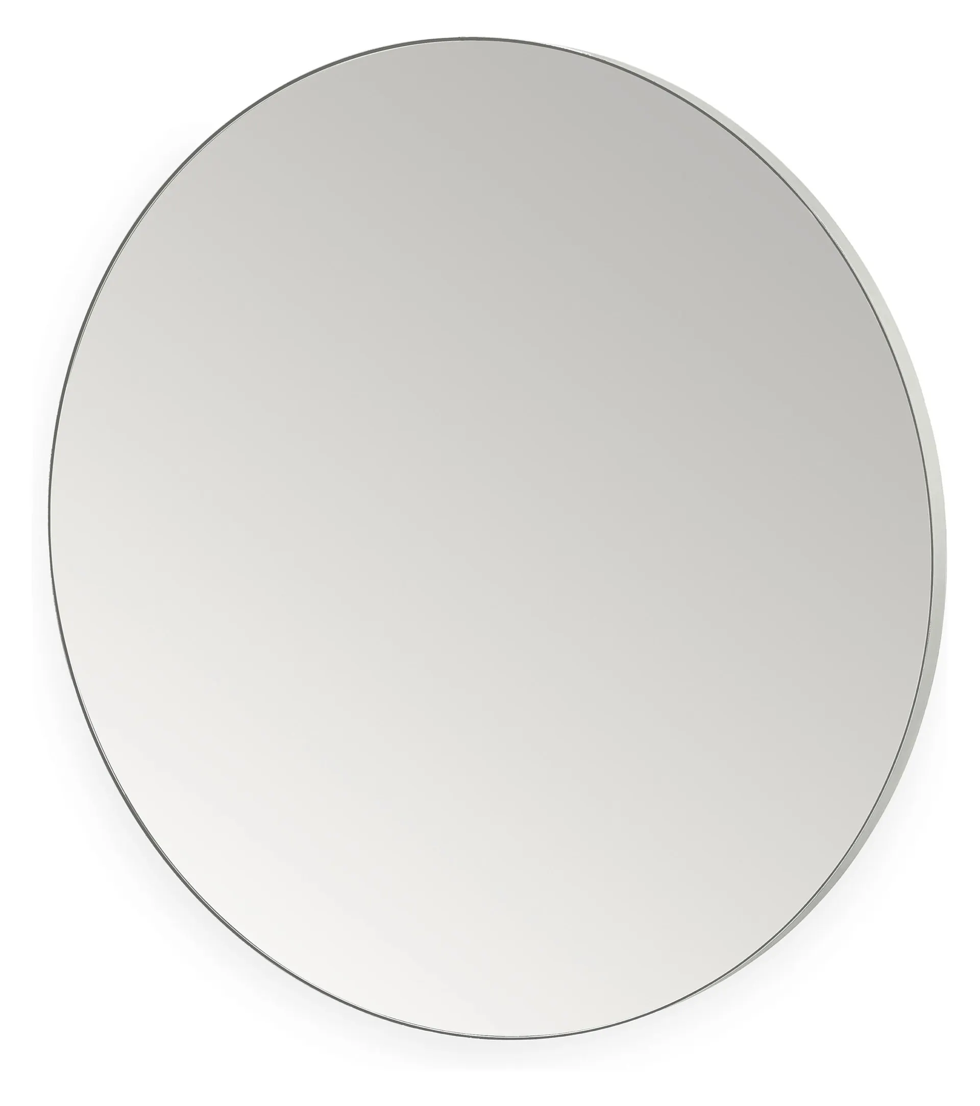 Infinity 46 diam 2d Round Wall Mirror in Light Grey