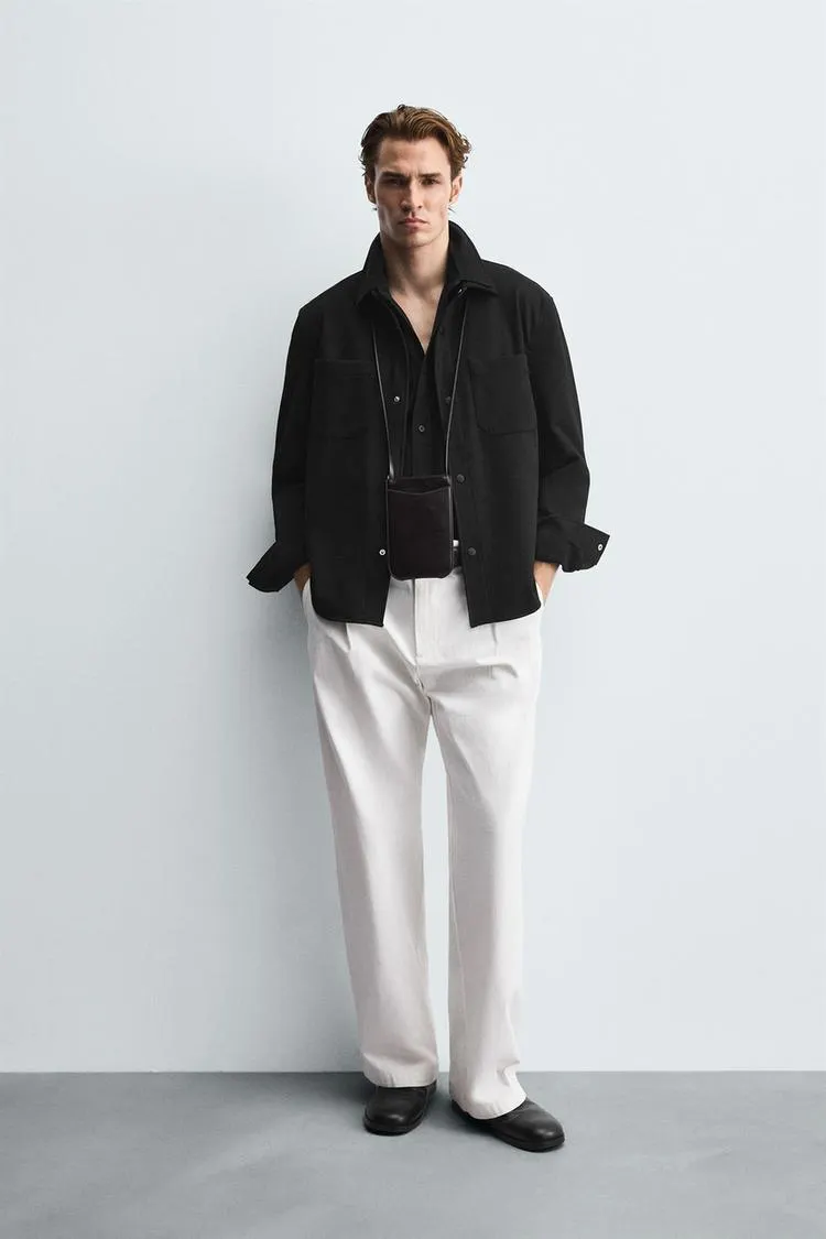 COMFORT TEXTURED OVERSHIRT