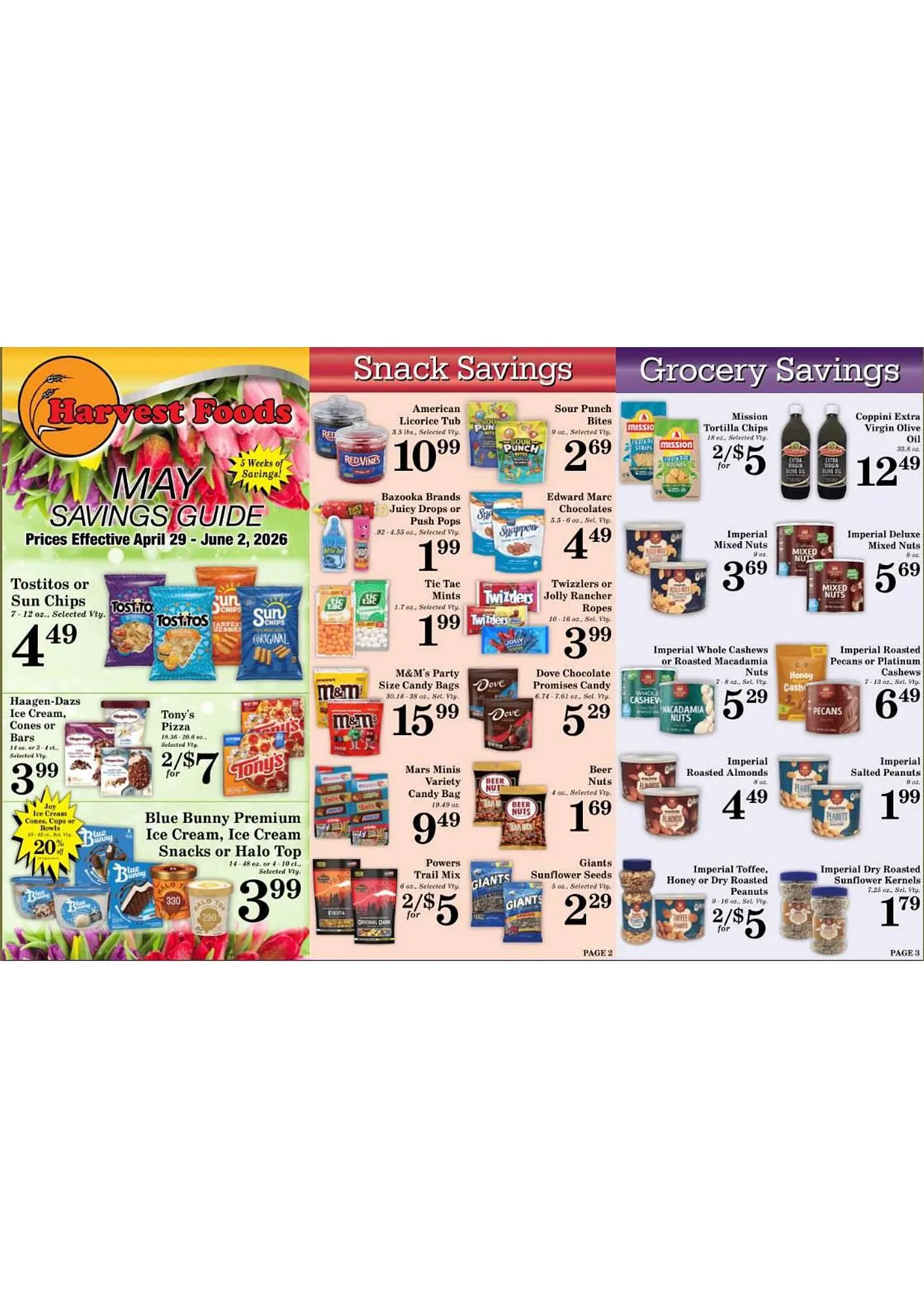 Harvest Foods weekly ad - 1