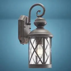 Patriot Lighting® Sonoma II Weathered Patina Motion Sensor Outdoor Security Wall Light