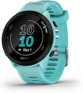 Garmin Forerunner 55, GPS Running Watch with Daily Suggested Workouts, Up to 2 Weeks of Battery Life, Aqua