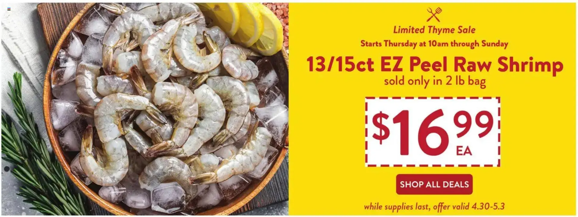 Weekly promotion Fresh Thyme weekly ad spanning from April 29 to May 6 2026 - Page 1 for Catalogue 365