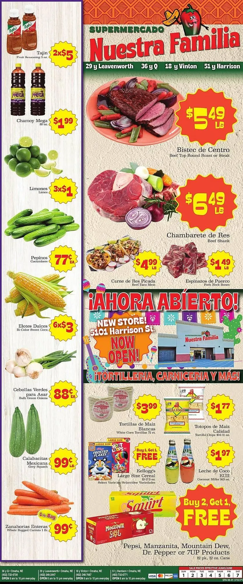 Supermercado Nuestra Familia Weekly Ad - 1