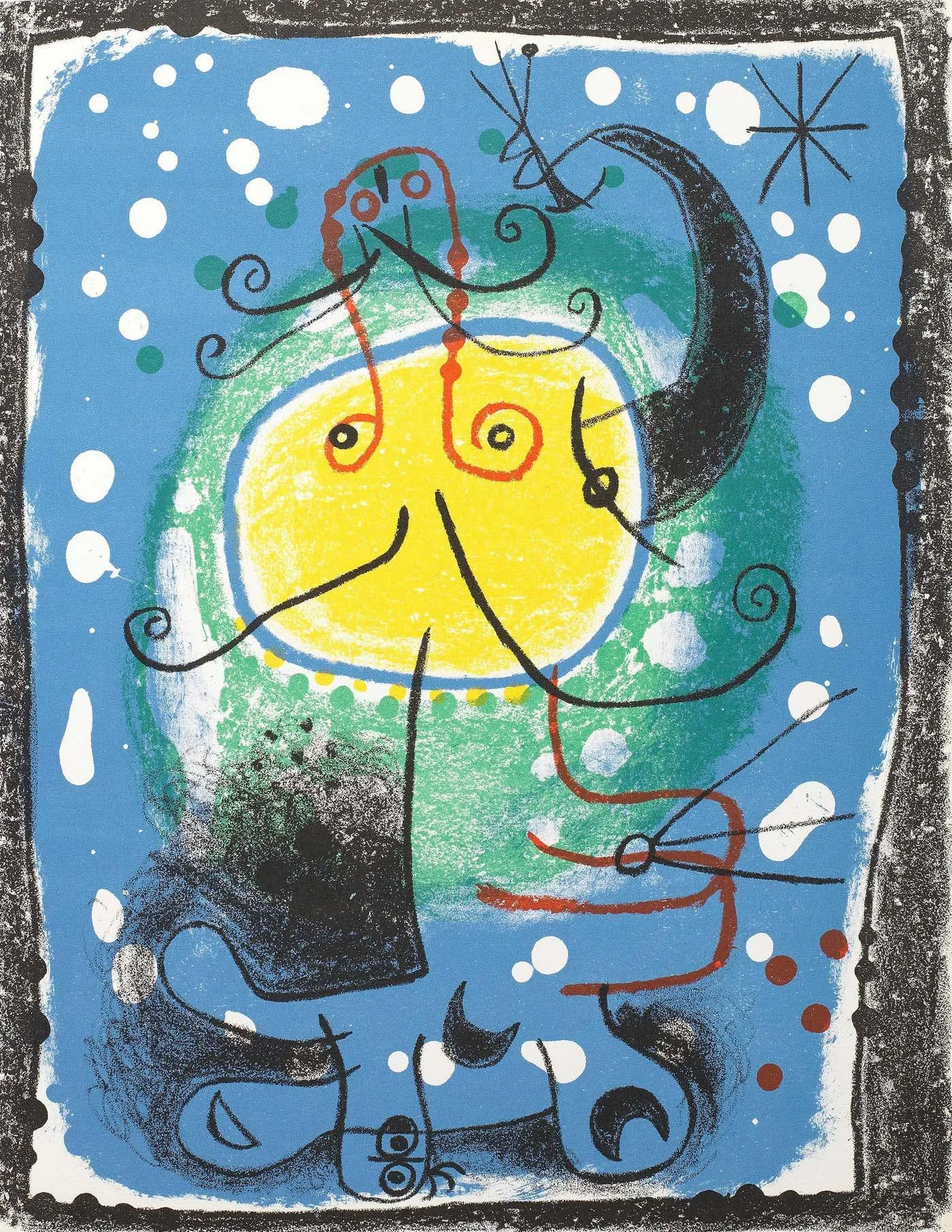 Joan Miró Personnage (Mourlot 244), Société internationale d'art XXe siècle 1957