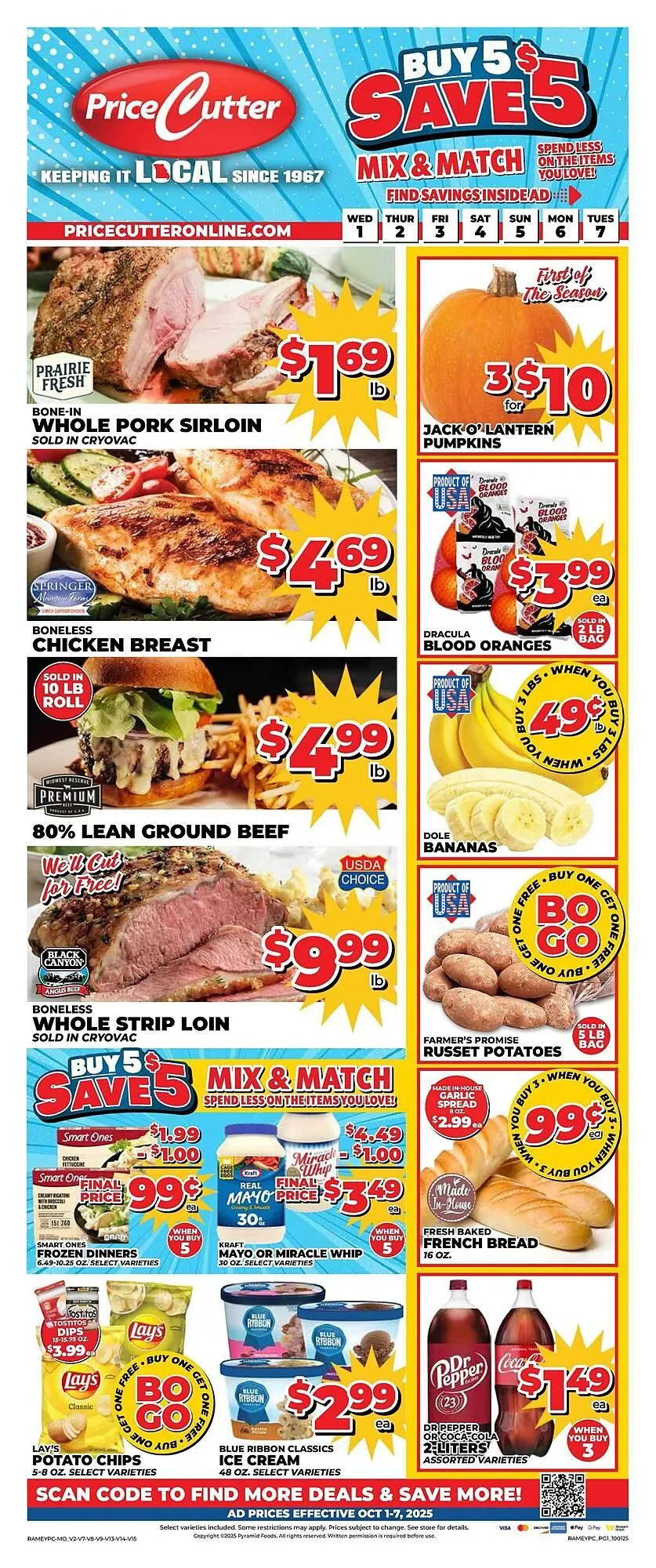 Weekly ad Price Cutter weekly ad from October 1 to October 7 2025 - Page 1