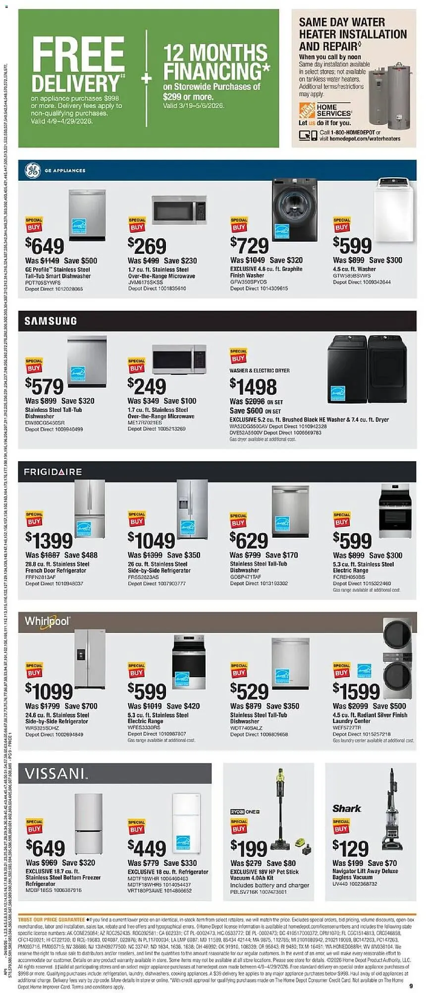 Weekly ad The Home Depot flyer from April 9 to April 22 2026 - Page 9