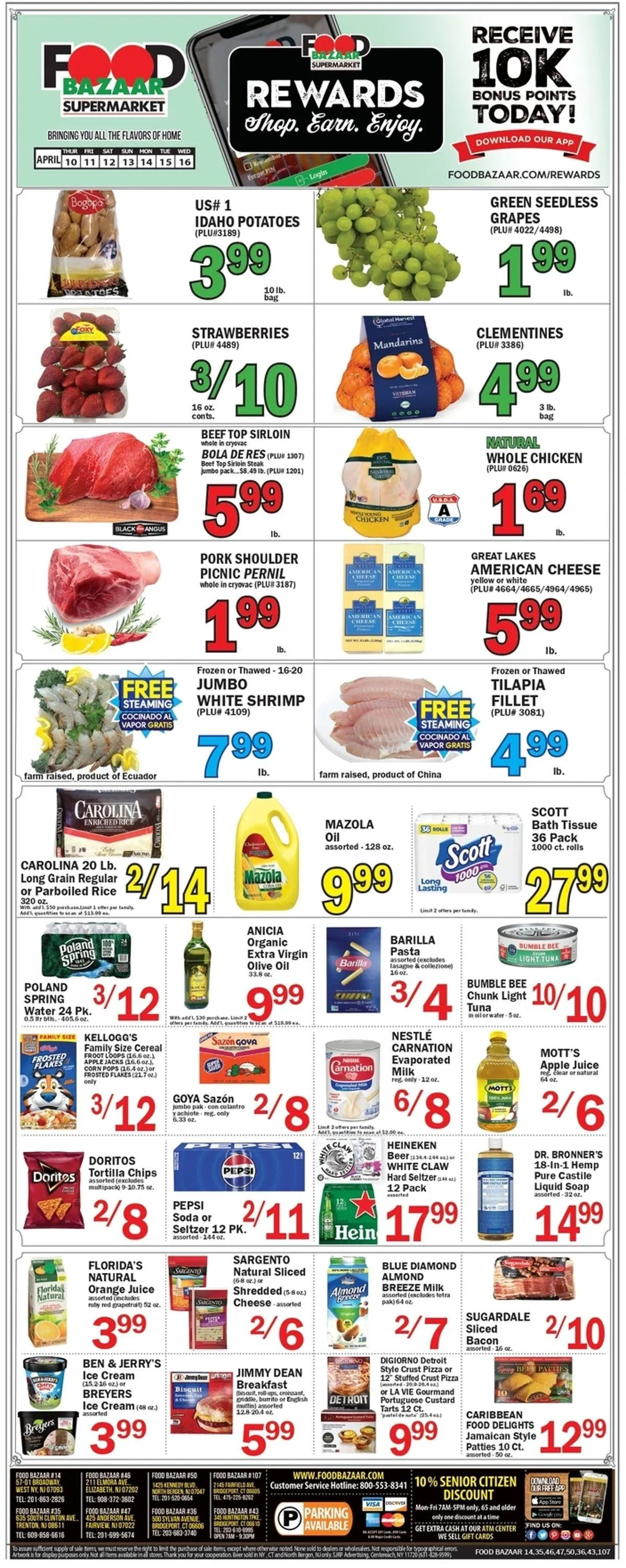 Catálogo de Food Bazaar Current weekly ad 10 de abril al 16 de abril 2025 - Página 1