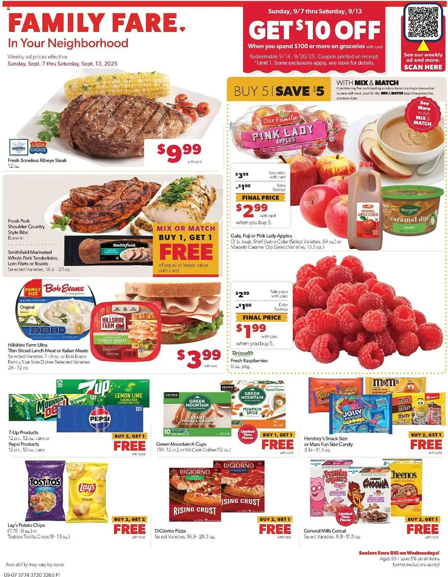 Weekly ad Family Fare weekly ad from September 7 to September 13 2025 - Page 1