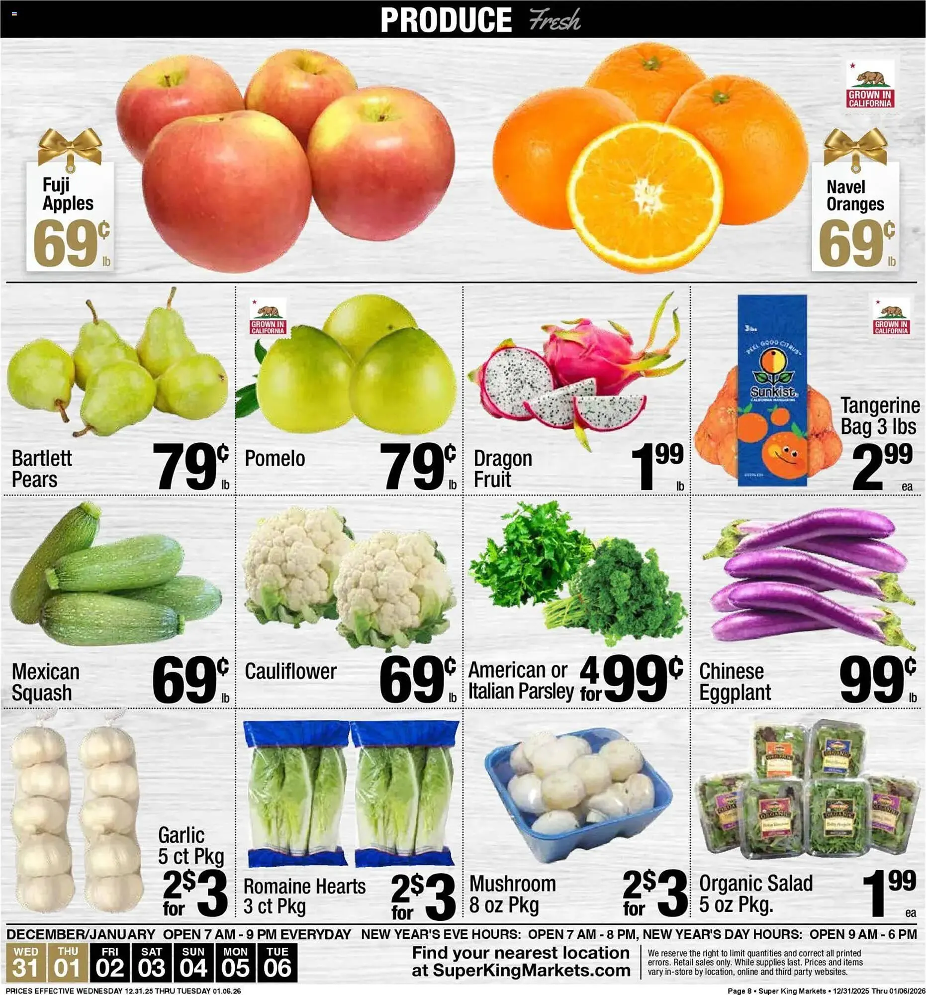 Weekly ad Super King Markets weekly ad from December 31 to January 6 2026 - Page 8