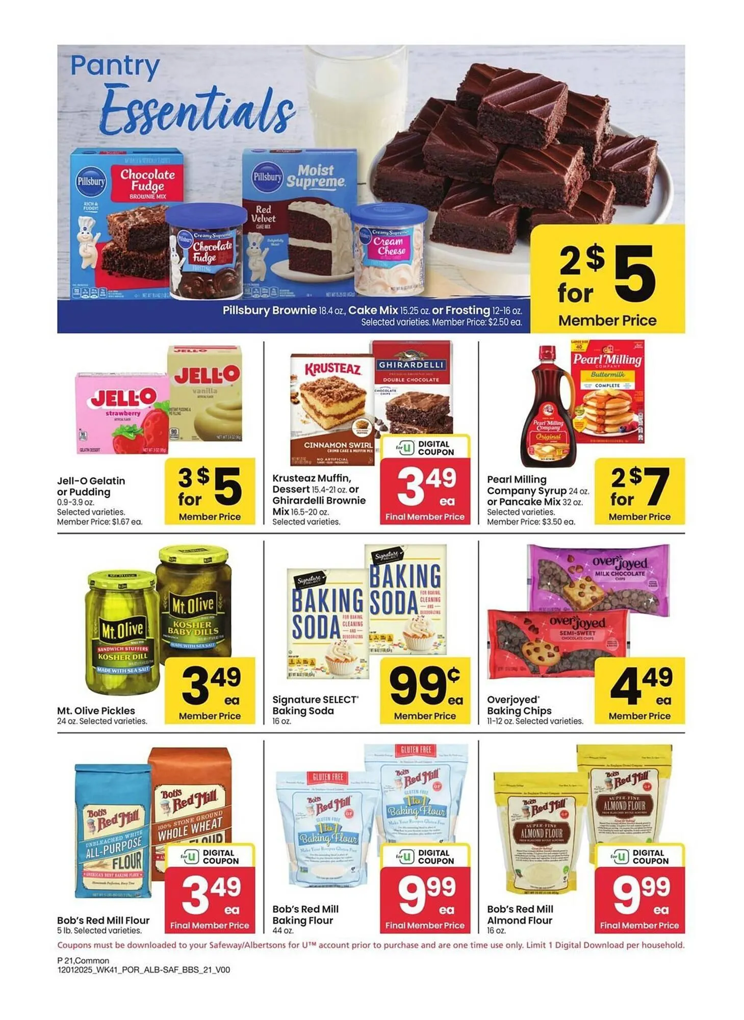 Weekly promotion Albertsons weekly ad spanning from December 1 to January 4 2026 - Page 21 for Catalogue 365