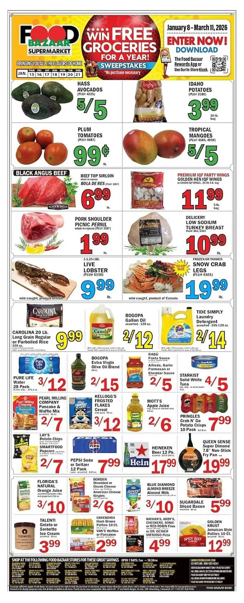 Weekly ad Food Bazaar circular from January 8 to March 11 2026 - Page 1