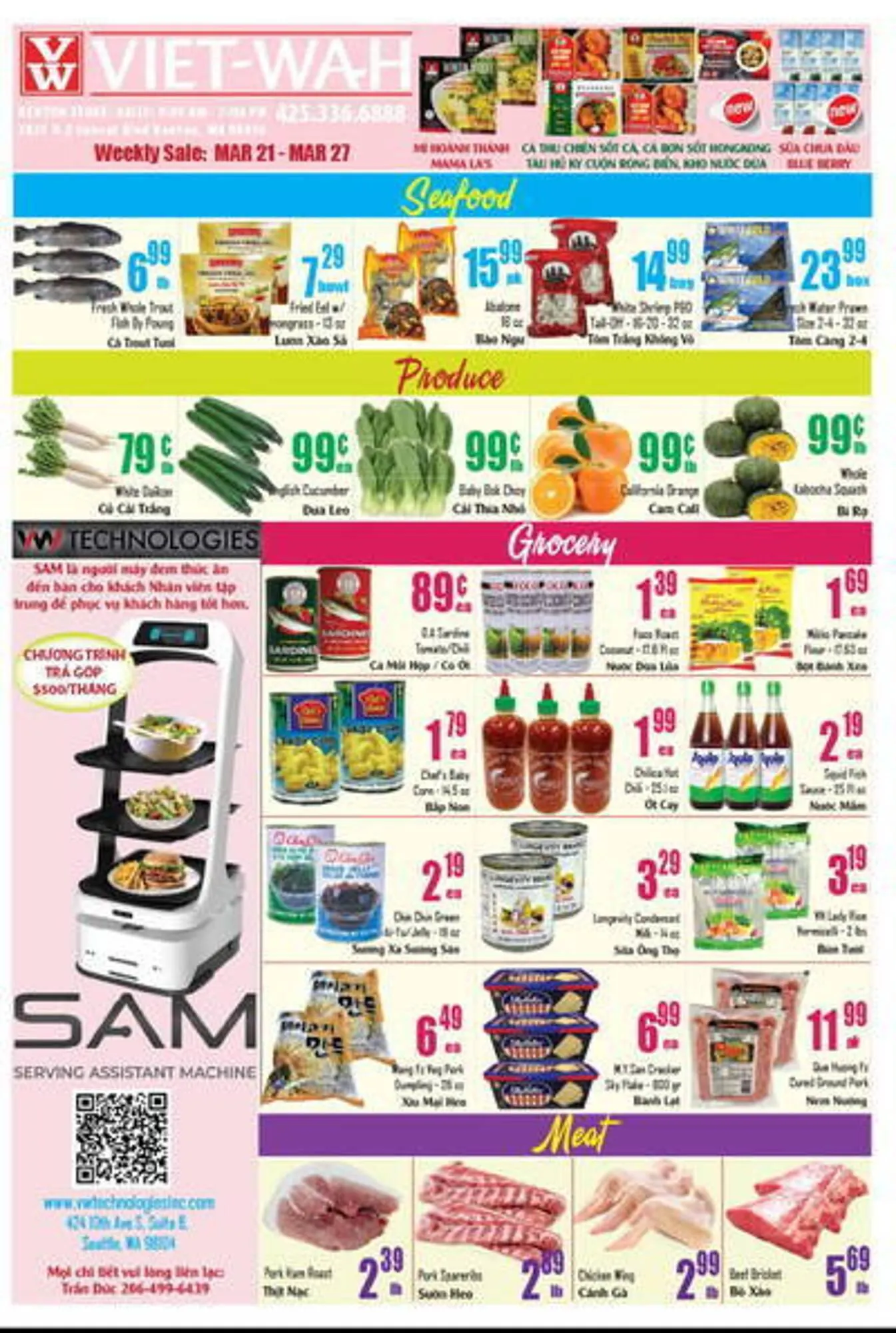 Viet Wah Supermarket Weekly Ad - 1