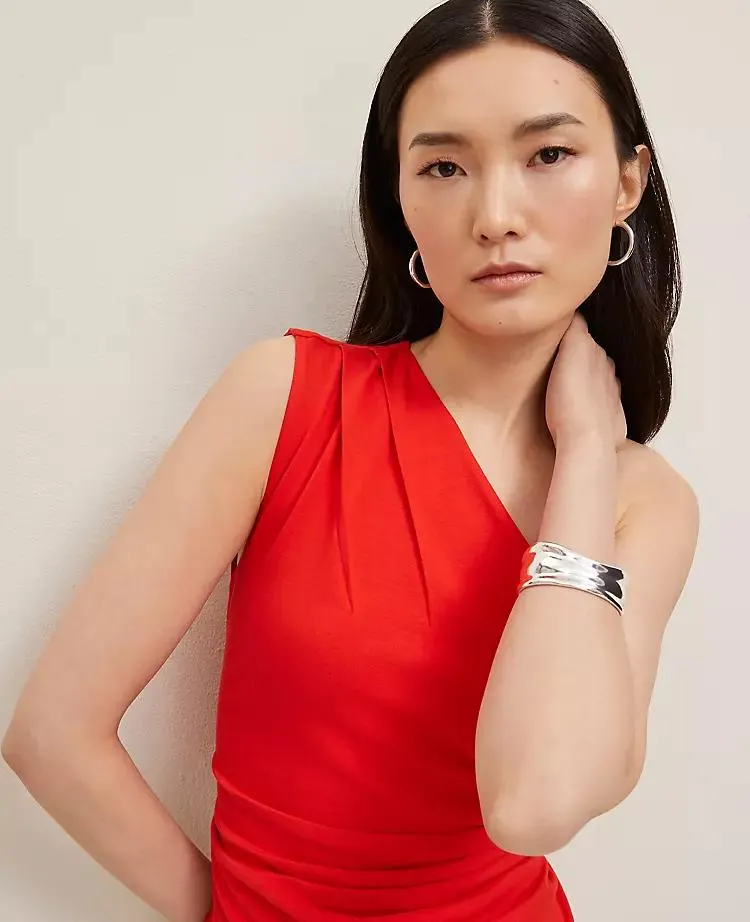 Ruched One Shoulder Top