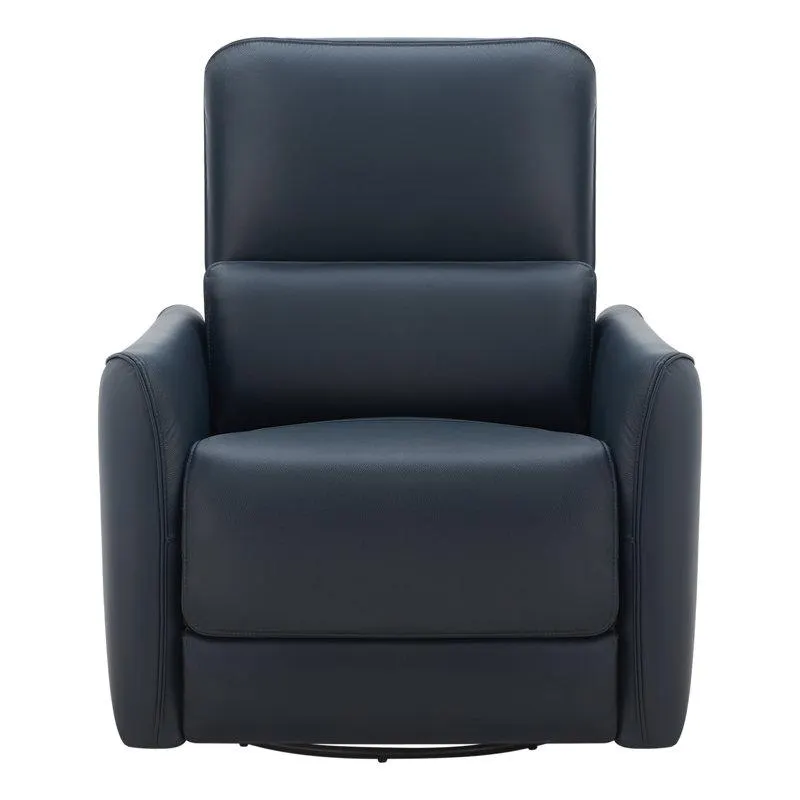 Santo Genuine Leather Swivel Power Recliner
