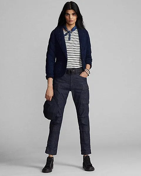 Stretch Skinny Denim Cargo Pant