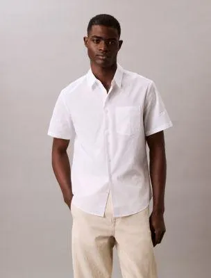 Solid Seersucker Classic Button-Down Shirt