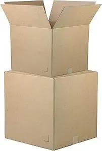 The Boxery 10"x10"x10" Brown/Kraft Corrugated Cardboard Cube Shipping Boxes 25-Pack | Mailing, Packing, Moving & Storage for Business/Home – Durable - Eco-Friendly, Recyclable - Made in the USA