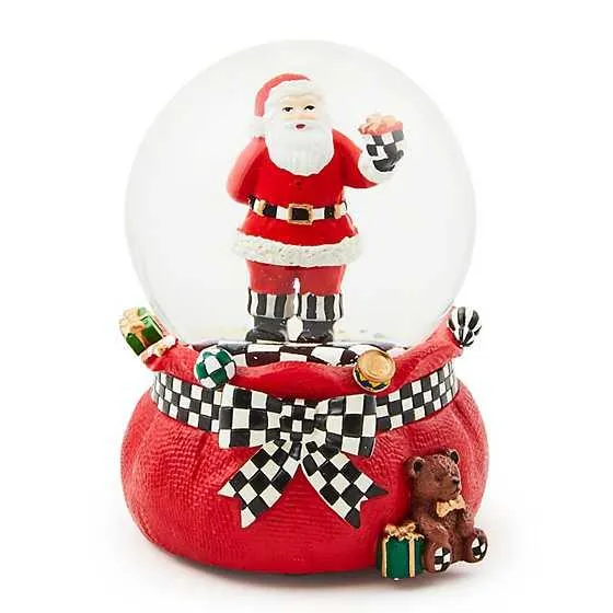 Gift Giving Santa Snow Globe