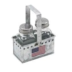 Smart Home Salt and Pepper Shakers with Caddy