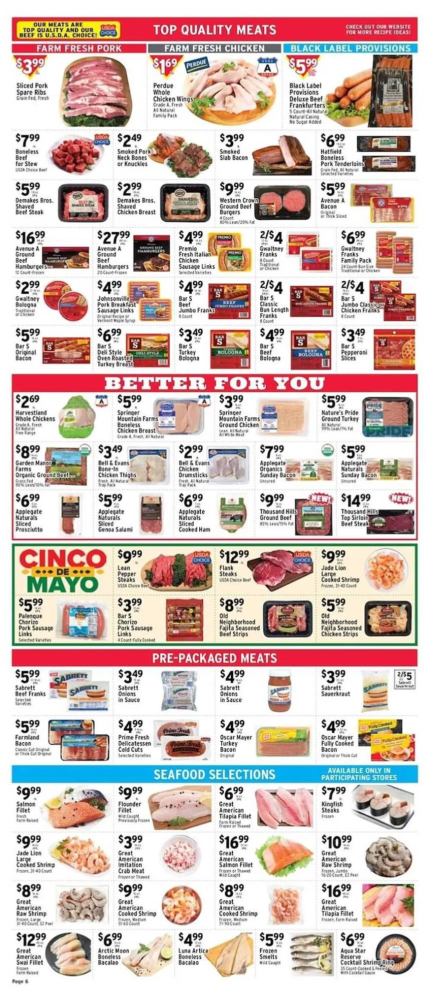 Weekly promotion Met Foodmarkets weekly ad spanning from May 1 to May 7 2026 - Page 6 for Catalogue 365