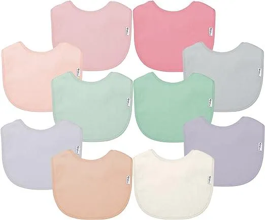Green Sprouts Stay-dry Everyday Bibs (10pk)-Set-3-12 mo