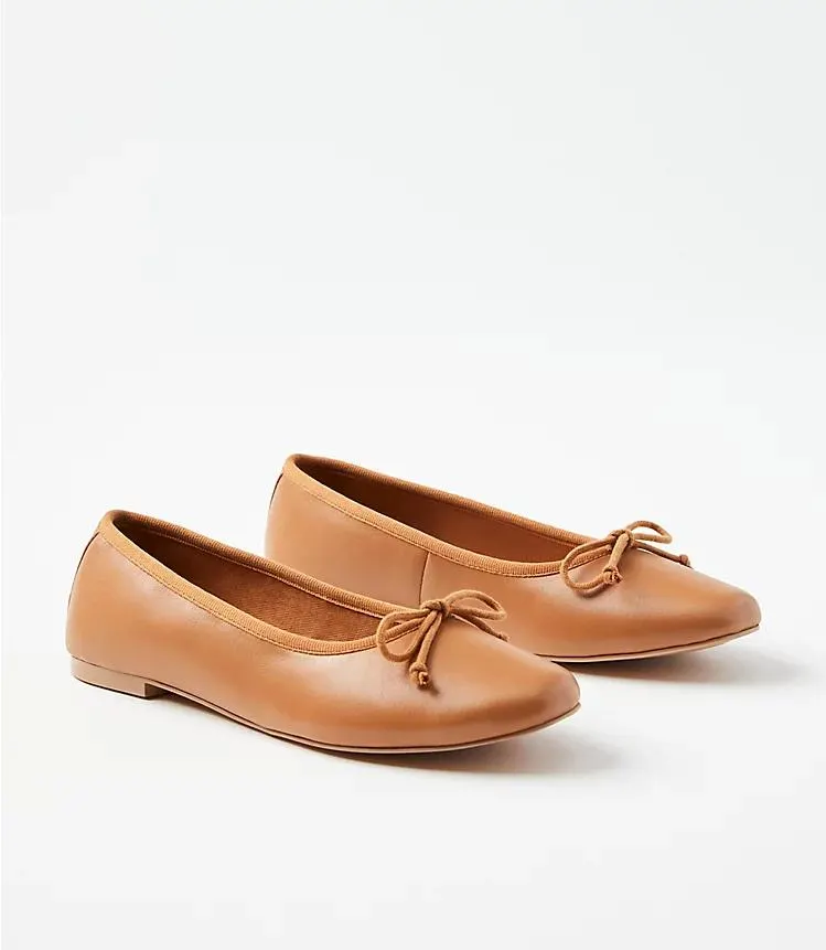 Leather Ballet Flats